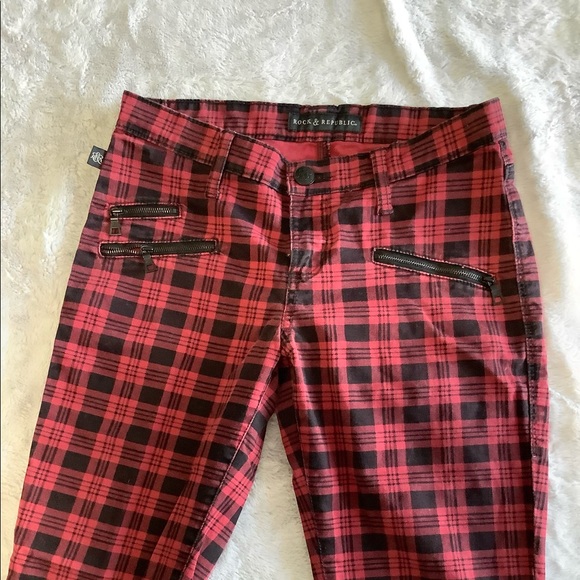 Rock & Republic Pants - Rock & Republic Plaid Pants
